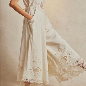 Free People Ivory Sleeveless Pant Suit